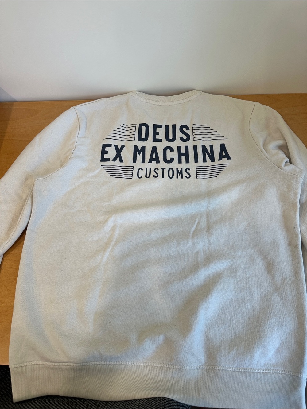 Light Cream Crewneck Sweatshirt - Picture 2 of 2